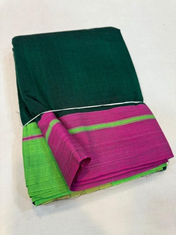 Patteda Anchu Cotton Sarees Plain