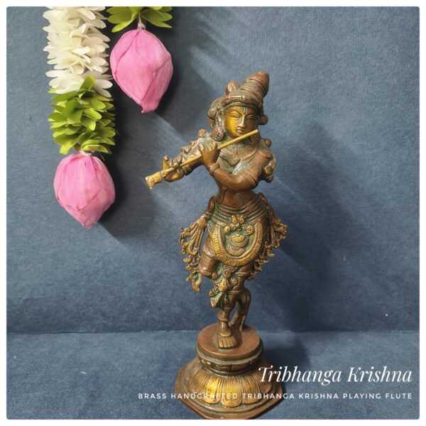Brass Handcrafted Tribhanga Murari / Lord Krishna