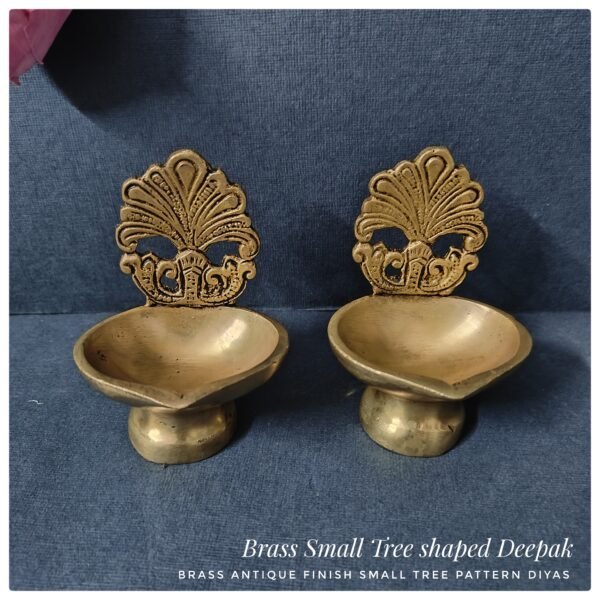 Brass Tree shaped Diya - Small