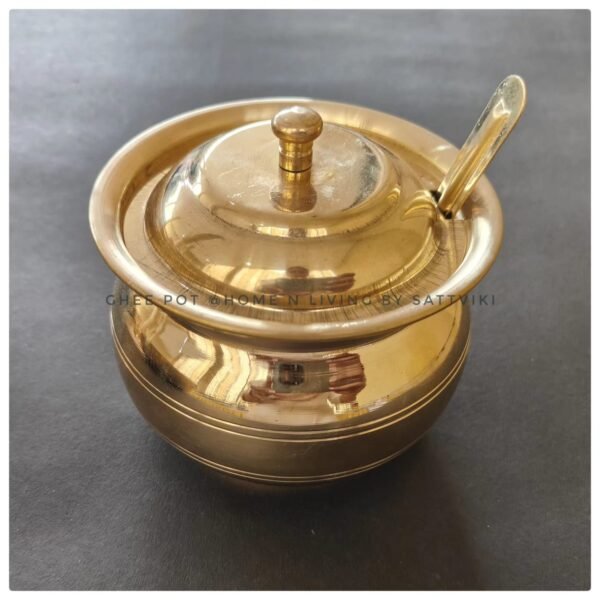 Brass Ghee pot plain