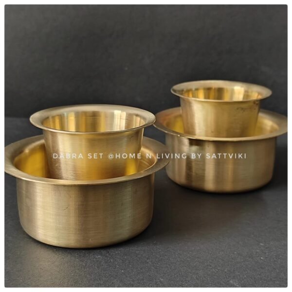 Brass Davara Set matte Finish