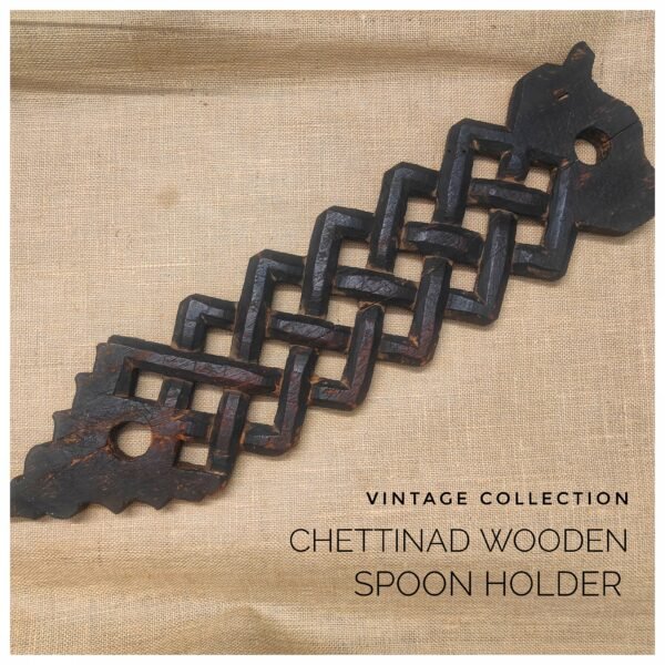Vintage Teak Wooden Spoon holder