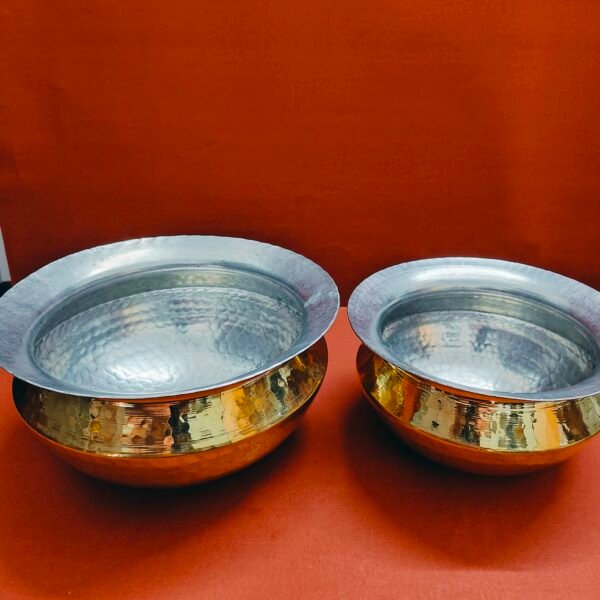 Brass hammered biriyani Handi/ Punjab Sipri / Degchi