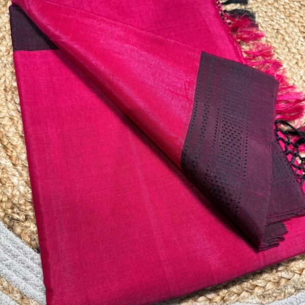 Handwoven Authentic Ilkal saree with Traditional Chikki Faras border