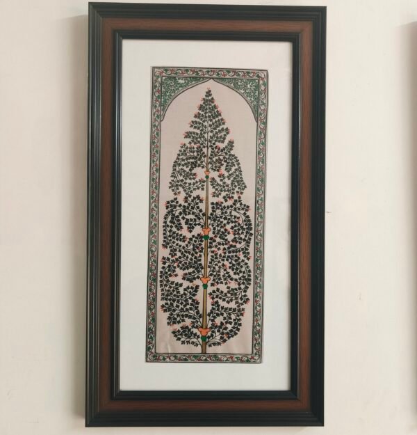 Tree of Life | Hand-Painted Pattachitra on Silk (Framed Wall Art) (Copy)