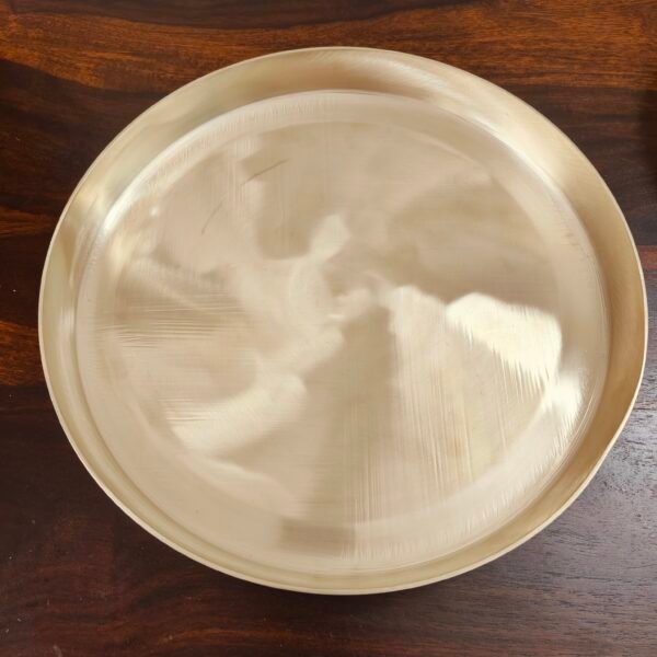 Kansa Matte Finish Thali Plate  – 12 Inch