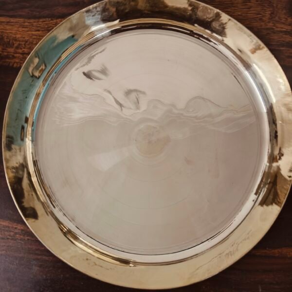 Pure Kansa / Bronze Handmade Dinner Plate – 11 Inches