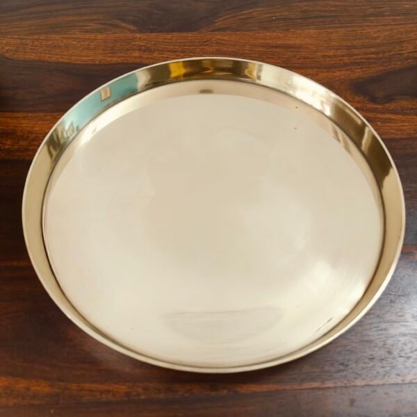 Pure Kansa / Bronze Handmade Dinner Plate – 12 Inches