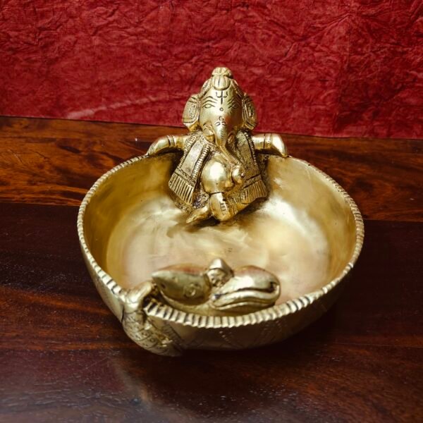 Handcrafted Brass Ganesha Urli