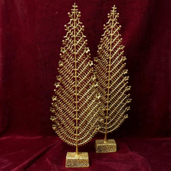 Pattachitra Inspired Brass Tree of Life Décor Sculpture