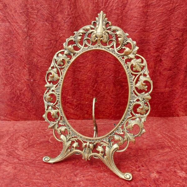 Vintage Style Decorative Brass Mirror Frame