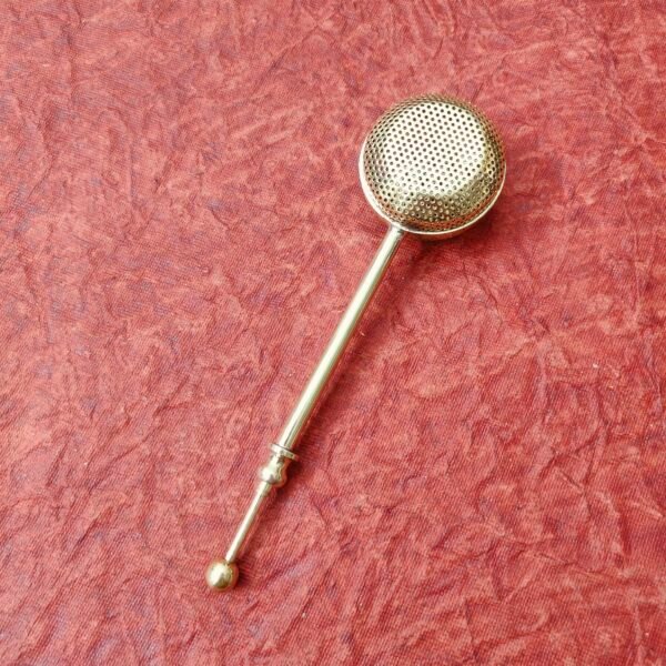 Handcrafted Brass Tea Infuser Strainer | Reusable Loose Leaf Tea Filter