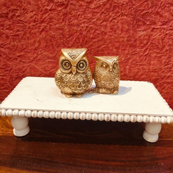 Handcrafted Brass Owl Set of 2 – Symbol of Wisdom & Prosperity