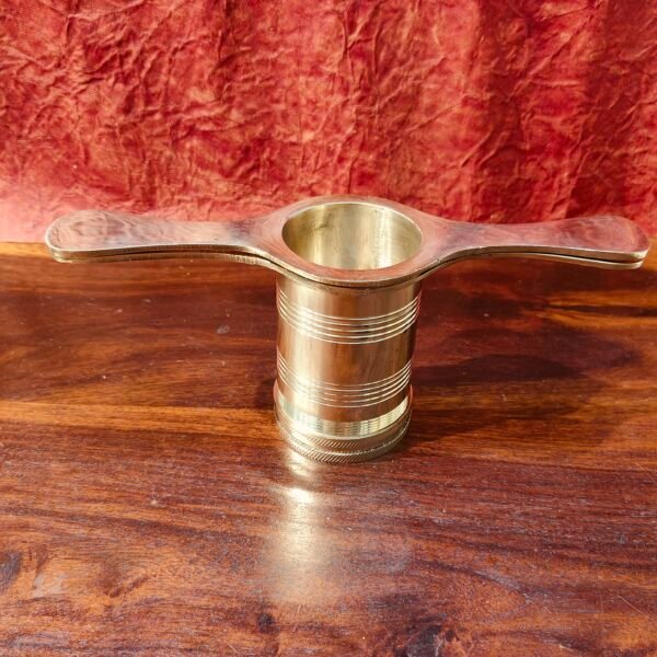 Traditional Hand Press Brass Murukku Maker with 5 Jaalis